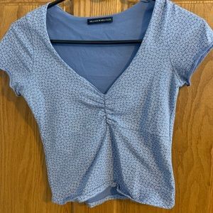 Blue Floral Brandy Melville Top
